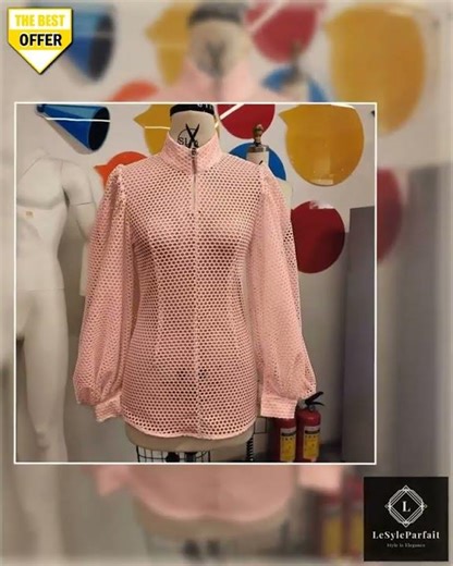 Mesh Puff African Blouse