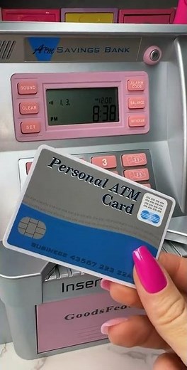 Mini ATM Machine in pink Piggy bank save money and withdrawal money from Amazon