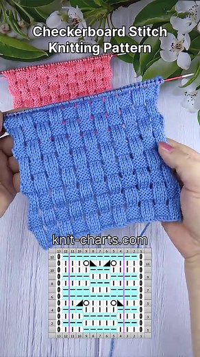 Checkerboard Stitch Knitting Pattern Guide