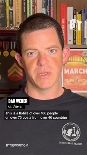 3.1K views · 242 reactions | Veterans are speaking out in support of the Global Sumud Flotilla as it sails toward Gaza, urging safe passage while the world watches closely to see what happens next. | BreakThrough News | Facebook