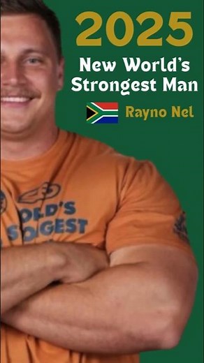 Africa’s First World’s Strongest Man Shocks the World | WSM 2025 🔥🏋️