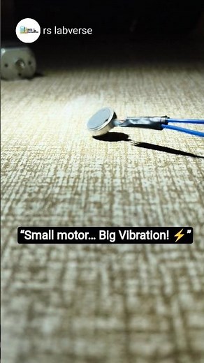 “How Does a Vibrating Motor Work? | Science Explained 🔥#VibratingMotor#ScienceExperiment#DIYProject