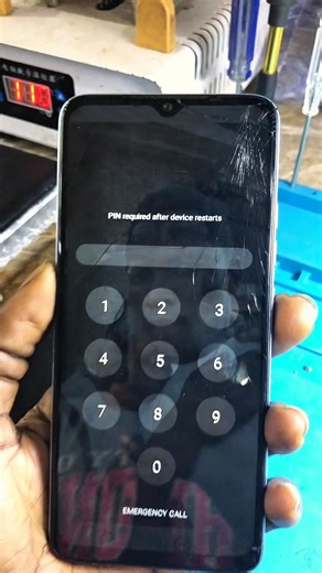 Top Secret❌ fixing an extremely shattered LCD glass #tech #smartphone #android #youtubeshorts