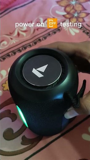 #boat bluetooth speaker on off animation testing