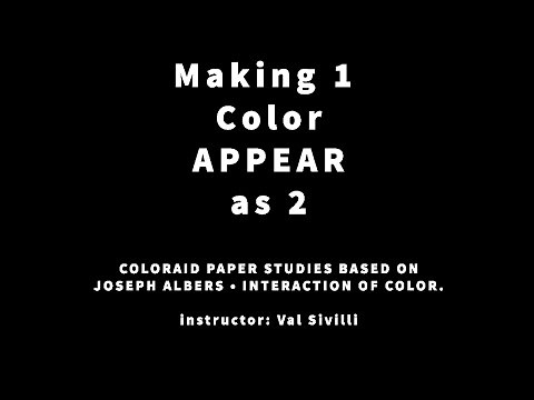 One color appears as 2 - ALBERS COLOR THEORY