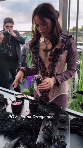 No Smiles, Just Darkness— Jenna Ortega Wednesday Energy Is Unreal 🕷️👑#jennaortegawednesday #shorts