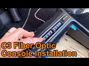 C3 Corvette Fiber Optic Console Installation