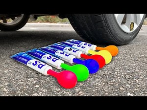 Experiment Car vs Toothpaste | Crushing crunchy & soft things by Car | Experiment Car US