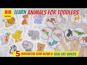 Learn Animals Names and Sounds | ABC Animals | Learning Videos for Toddlers | Read Aloud Books