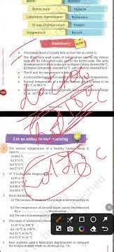 Class 6 science chapter 7 | Temperature and its Measurement summary and fill in the blank