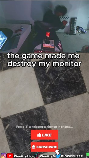 FULLY Destroyed my monitor cause of this ishhh #fevermeme #ragebait #rage