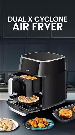 🍟 Double the Power, Healthier Cooking | Arshia Dual X Cyclone Air Fryer ✨