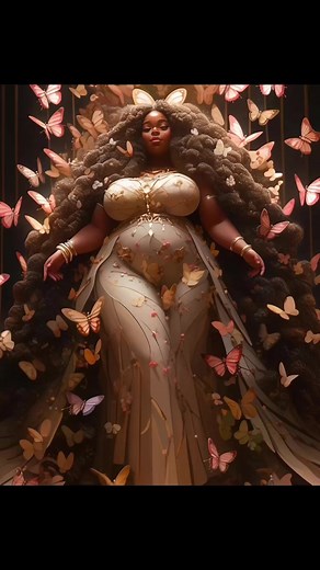 Beautiful artwork with plus size Swag! #FYI #plussize #confidence #bigenergy | Big Girl Swag on Point