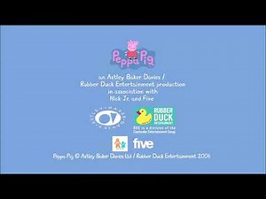 Peppa Pig Astley Baker Davis Rubber Duck Productions Nick Jr Five Logos 2006