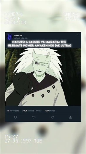 NARUTO & SASUKE VS MADARA: The Ultimate Power Awakening! (4K Ultra)#naruto #animeshorts #madara