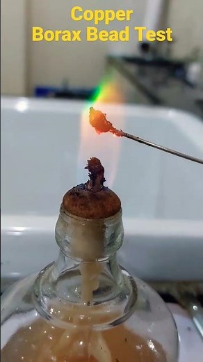 Salt Analysis | Borax Bead Test of Copper | Borax Bead Test