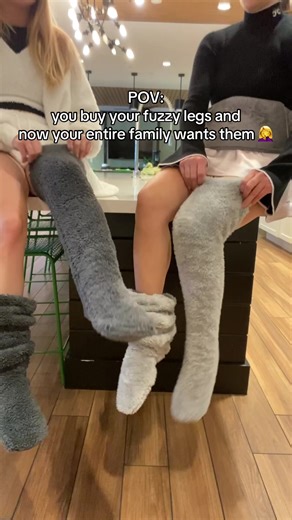 Life is better with FuzzyLegs on my cold feet ❄️🧦 #fuzzylegs #cozyathome #legwarmers #alwayscold