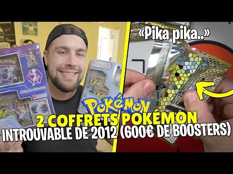 Ouverture de 2 coffrets Pokémon introuvable de 2012 ! (600€ de Boosters Déstinées Futures)