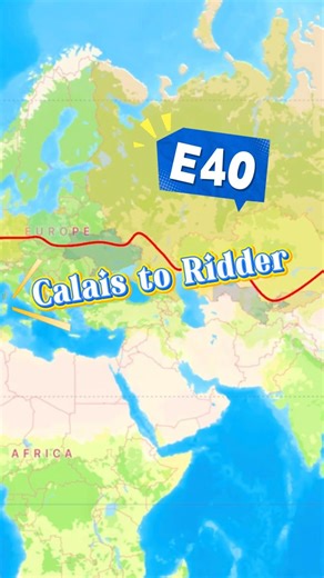 Have you ever driven the entire length of the European E40 highway?#routes #E40 #europe #freedom