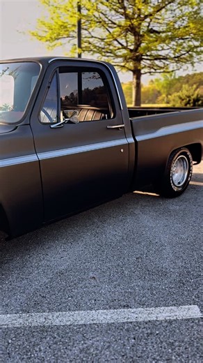 HotRodDirty.com 🔥 Patina Trucks FOR SALE 606-776-2886 on Instagram: "“Midnight Gasoline” 🎱 If Yenko Built a Truck… ⚡️ 1976 in Hot Rod Satin Black with Custom Metallic Stripes, Nice Sounding 350 w/ Automatic Transmission, Perfect Stance, New Stock Style Interior, Spray In Bed Liner. Custom Interior and Wheels Optional! -FINANCING AVAILABLE with Just 10% Down! -FREE Enclosed Delivery! Call/ Text: 606-776-2886 Email: HotRodDirty@yahoo.com SHOP: www.HotRodDirty.com #squarebody #c10 #squarebodyc10 