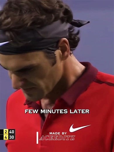 Federer took it personally 😱☠️