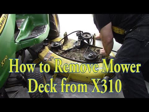 How to Remove John Deer X310 Mower Deck