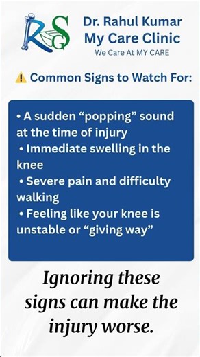 🏃‍♂️ Did you hear a “pop” in your knee during sports? 👀