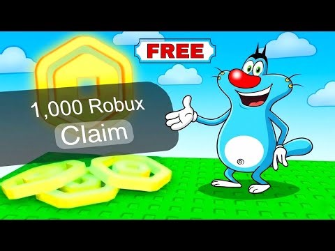Oggy Found a FREE ROBUX Game in Roblox... It Actually Works!