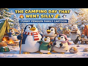 The Camping Day That Went Silly 🏕️🐧 Funny Penguin Family Cartoon