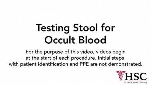 Hemoccult Testing