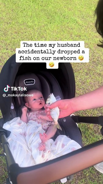 Cuddling with a Fish: A Mom's Funny Moment