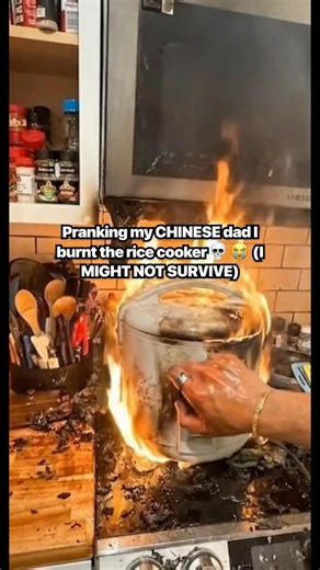 rip rice cooker😭#chinesedad #prank #viral