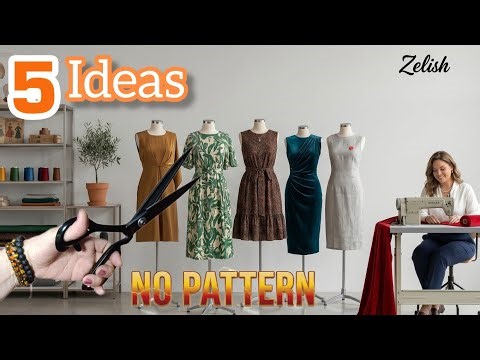 5 Must-Have Dress Designs for Your Wardrobe 👗 Easy & No Pattern!