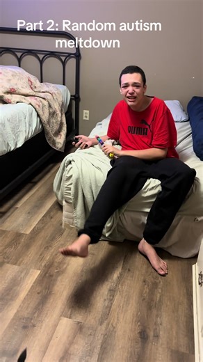 Part 2: Random autism meltdown. You can see here I continued to try to be as calm as I possibly could and keep my distance so I didn’t become a target. He is NOT a bad boy. His brain just doesn’t process things like ours do and it comes out in ways that are unexpected. #fyp #autism #profoundautism #caregiver #autismmeltdown