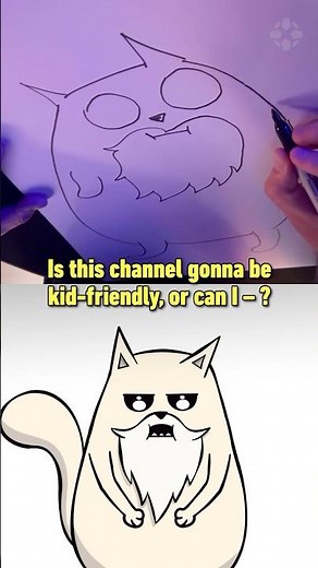 How to draw God Cat from Exploding Kittens