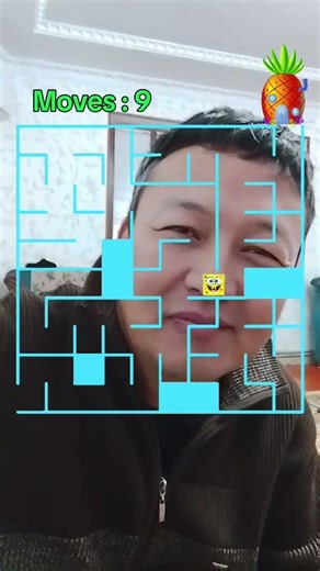 SPONGEBOB HOME MAZE. Difficult win Tiktok game.