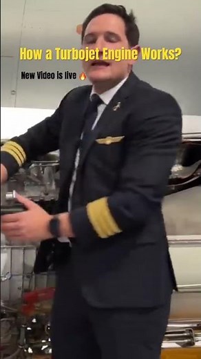 How a Turbojet Engine Works? #aviation #jetengine #flightstudent