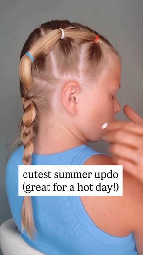 CUTE BRAIDED HAIRSTYLE FOR GIRLS 🩷 | Mom Generations