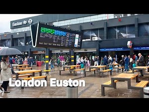 Euston Train Station | London | Walking Tour | [4K]