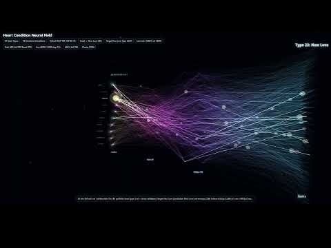 3D PyTorch Neural Network Simulation: Learning 64 Heart Types into 10 Emotional Conditions