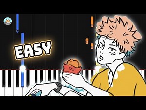Jujutsu Kaisen ED - "Lost in Paradise" - EASY Piano Tutorial & Sheet Music