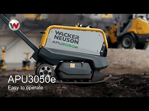 Easy to operate - reversible vibratory plate with battery drive APU3050e