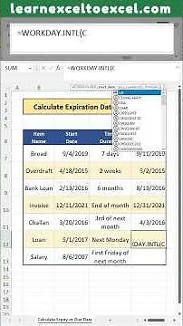 Excel Pro Trick: Excel Formula to Calculate Expiry Date or Due Date in Excel - How To Tutorial