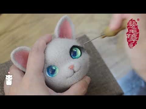 Felt Cat Arena: Fluffy Meow Battle from TFT! #Cats #NeedleFelt #CutePets #TFT