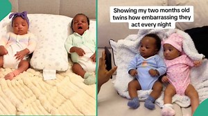 Mum records video of her twins crying in the night, shows it to them by daybreak