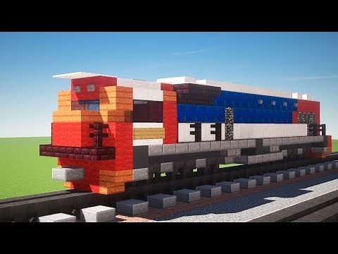 Minecraft Kereta Api CC 205 GT38ACe Locomotive Tutorial