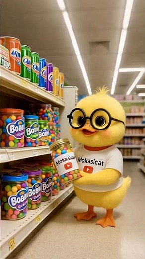 Duckling's Bubble Gum Challenge! Blowing Bubbles with Family in Living Room, Full of Innocence!