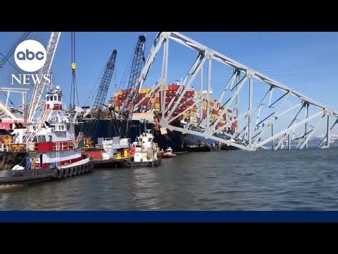 Crews set to use explosives to demolish part of fallen Key Bridge