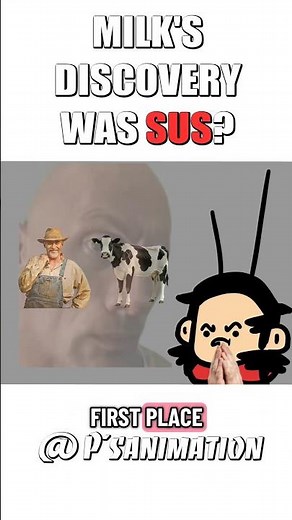 Cow's Milk is sus? (Animation Meme) #2danimation #2d #animation #funny #Meme #shorts