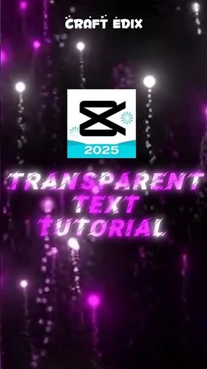 Make Transparent Text Fast in CapCut (Short Tutorial) #capcut #videoediting